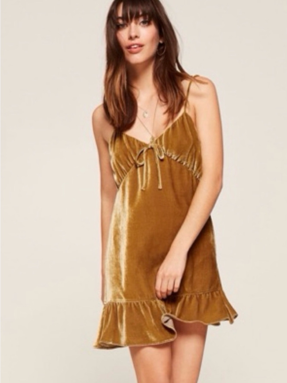 Reformation Polly Velvet Dress
